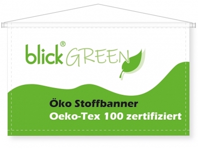 Blickstoff - Öko Stoffbanner Banner Bild 1